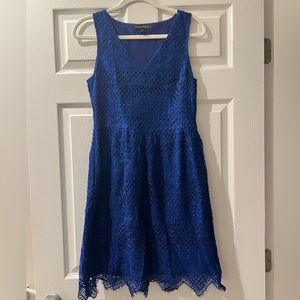 Banana Republic Royal Blue Lace Dress Pockets Size 4
